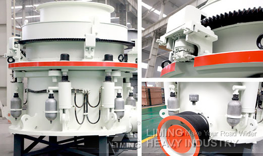 Screw cone crusher hpc220 applied sand washing process plant in Chile